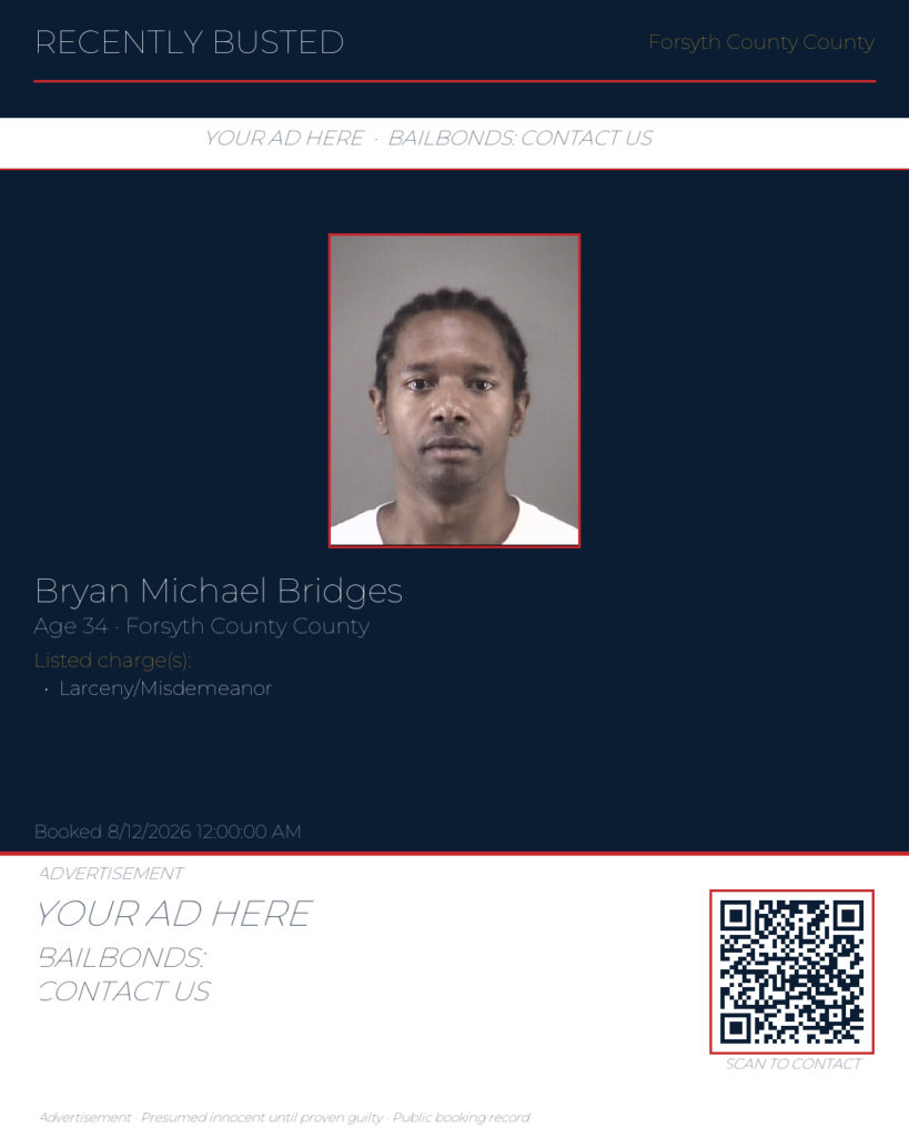 Arrest report — BRYAN MICHAEL BRIDGES