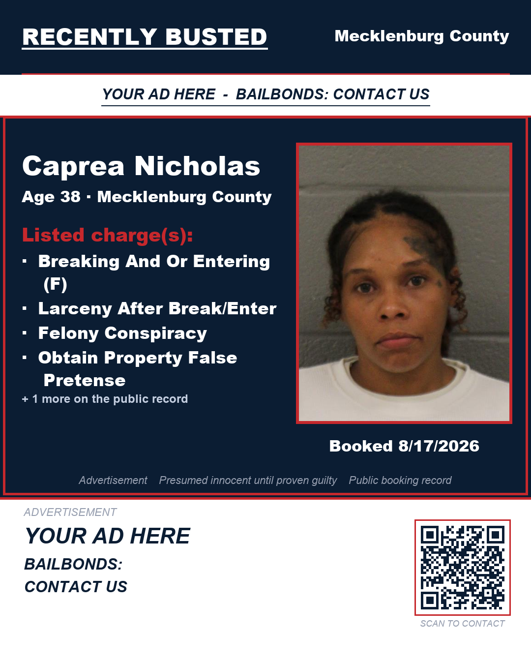 Arrest report - CAPREA NICHOLAS
