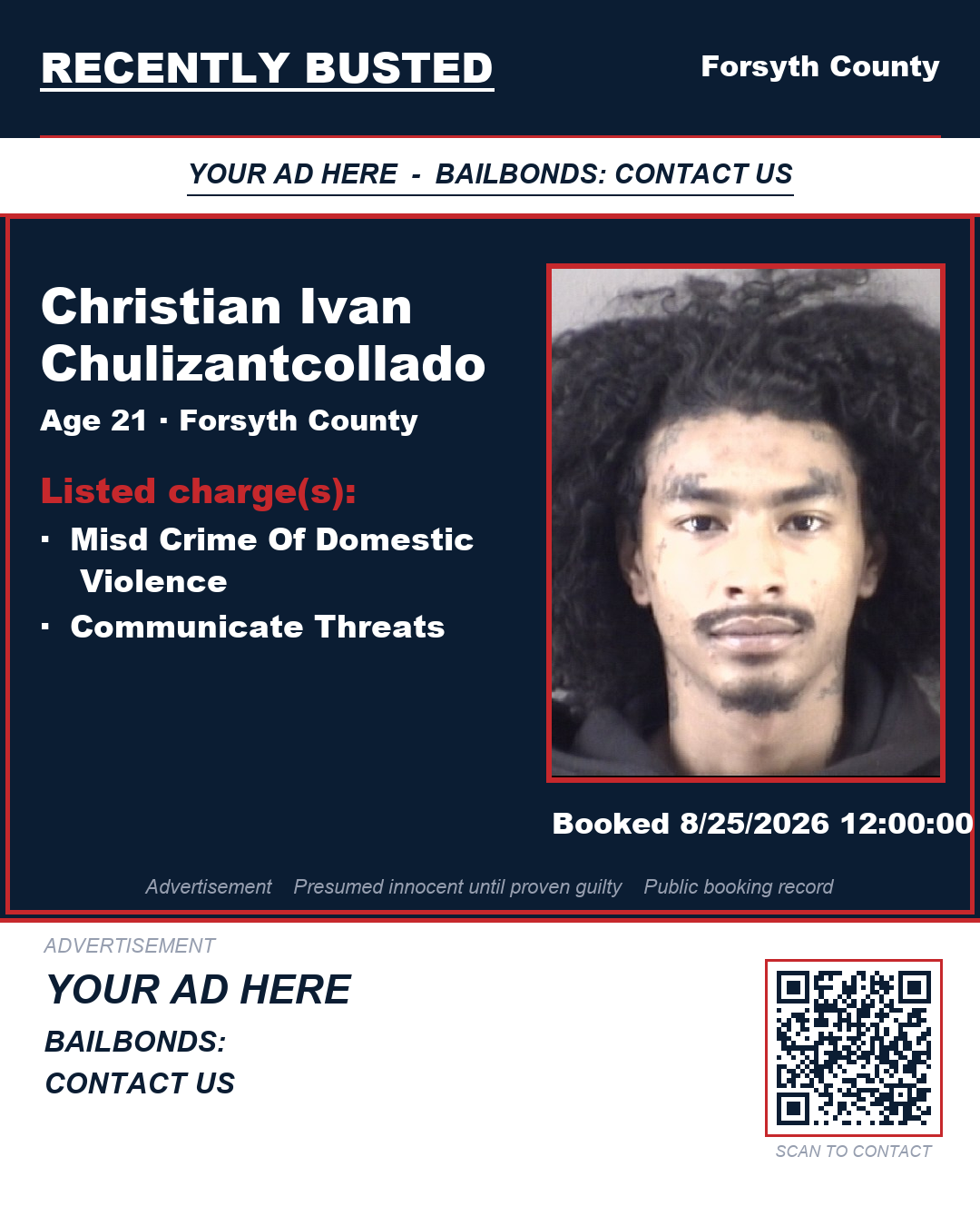 Arrest report - CHRISTIAN IVAN CHULIZANTCOLLADO
