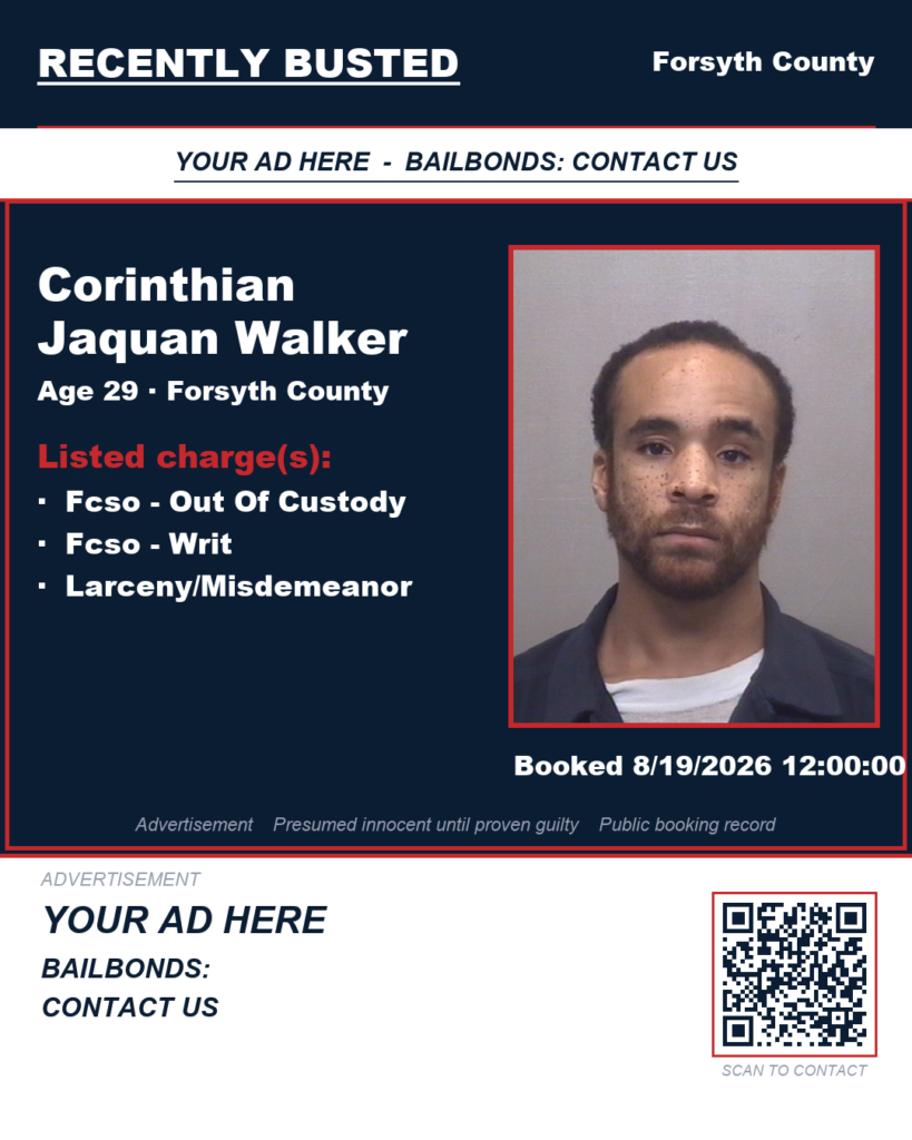 Arrest report — CORINTHIAN JAQUAN WALKER