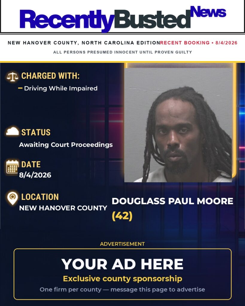 Arrest report — DOUGLASS PAUL MOORE