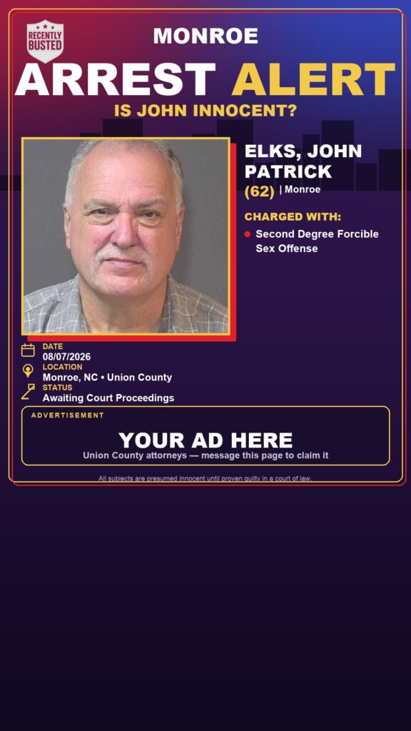 Arrest report — ELKS, JOHN PATRICK