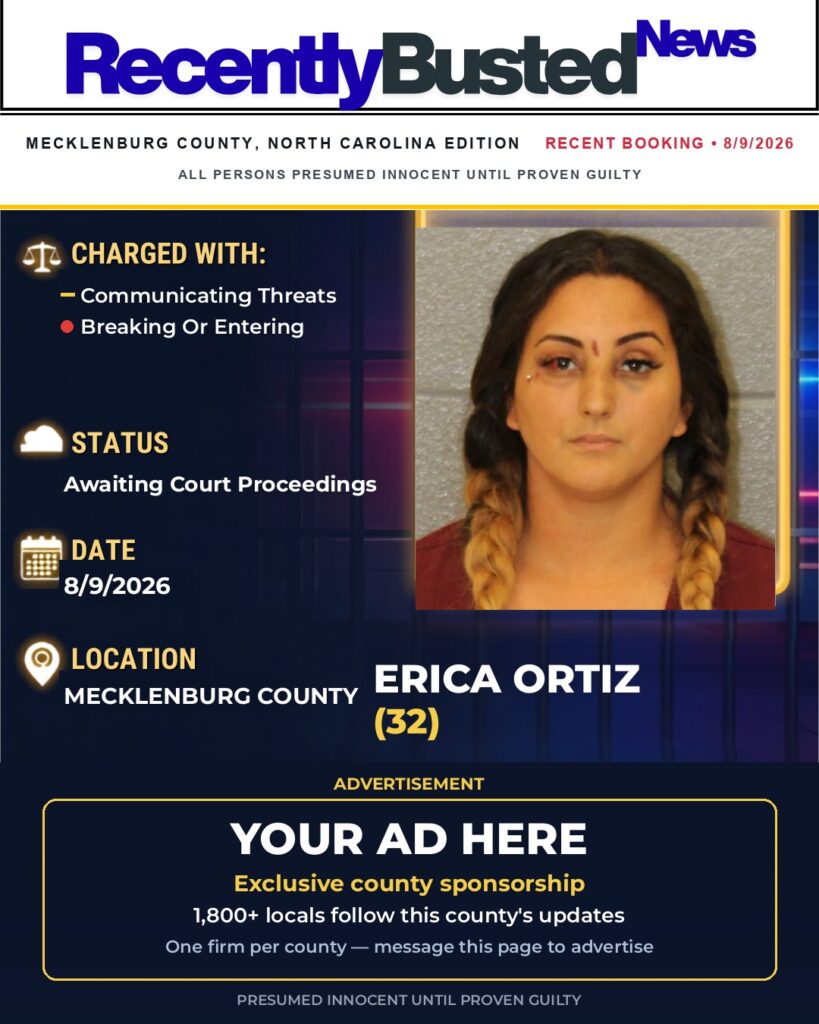 Arrest report — ERICA ORTIZ