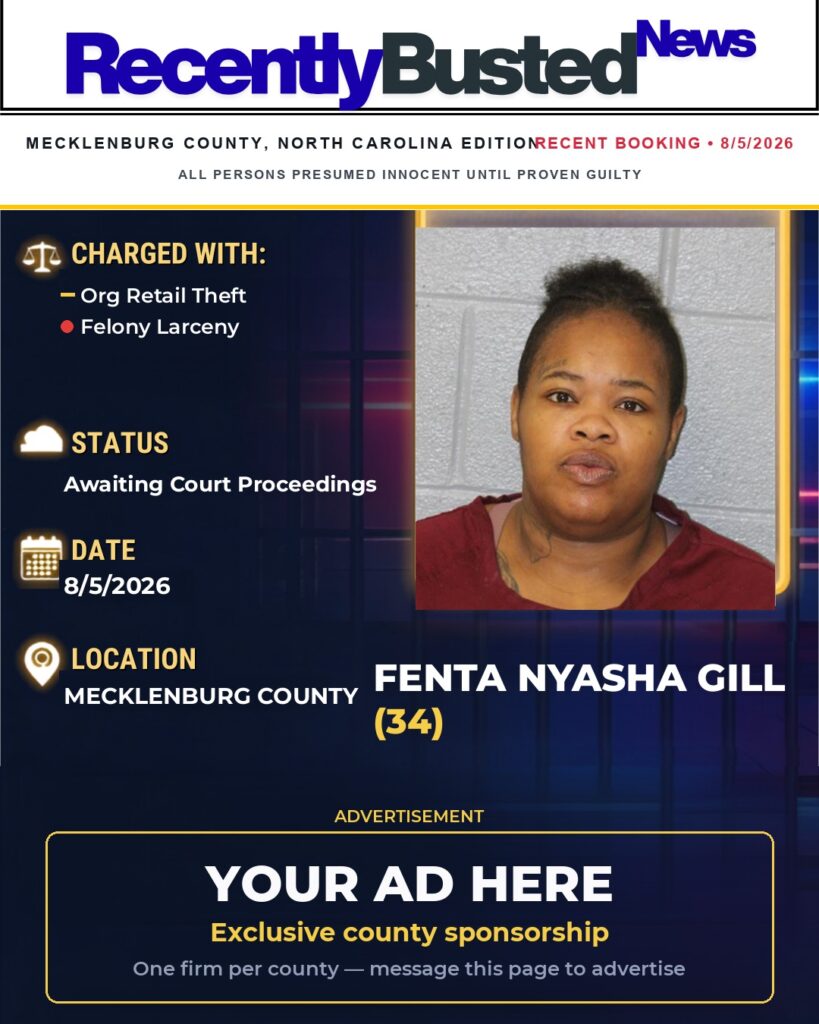 Arrest report โ FENTA NYASHA GILL