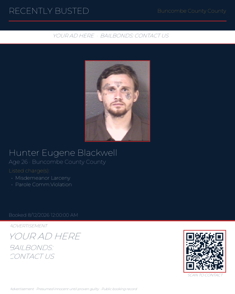Arrest report — HUNTER EUGENE BLACKWELL