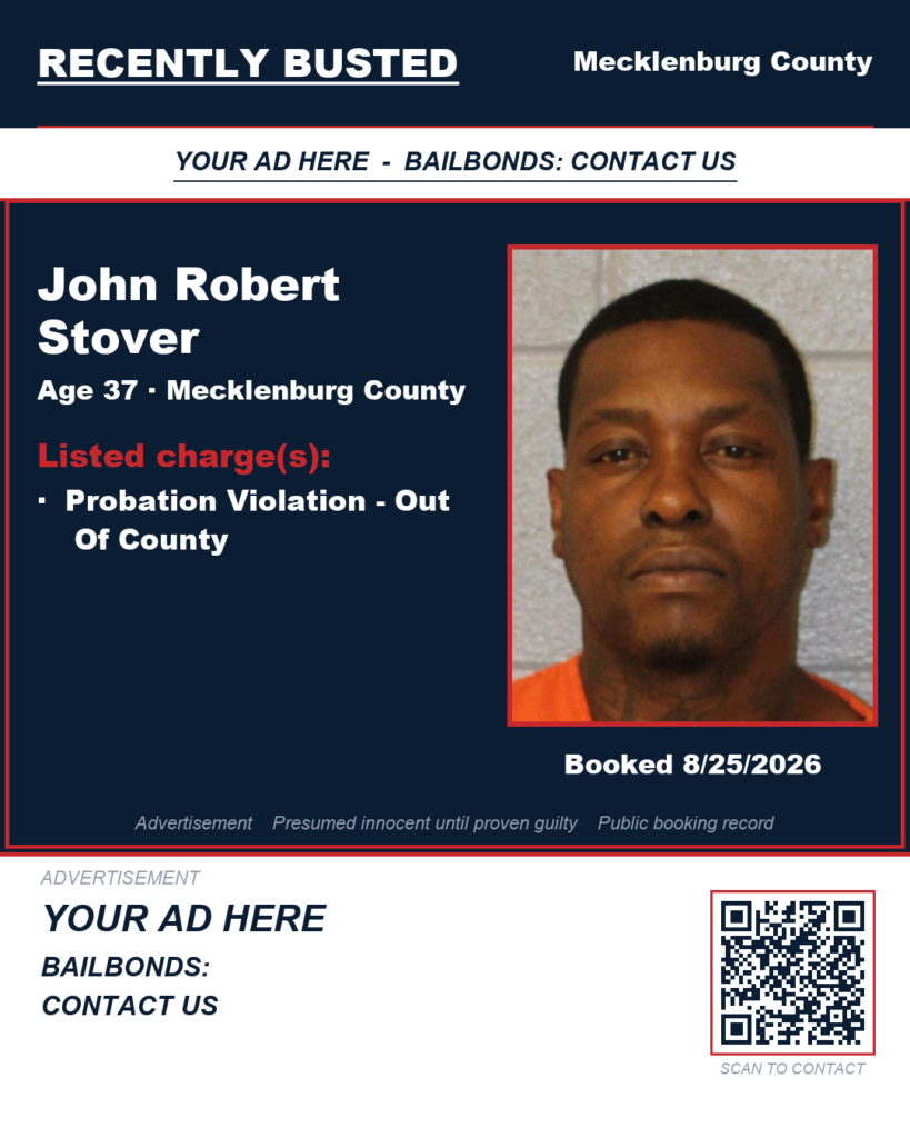 Arrest report - JOHN ROBERT STOVER