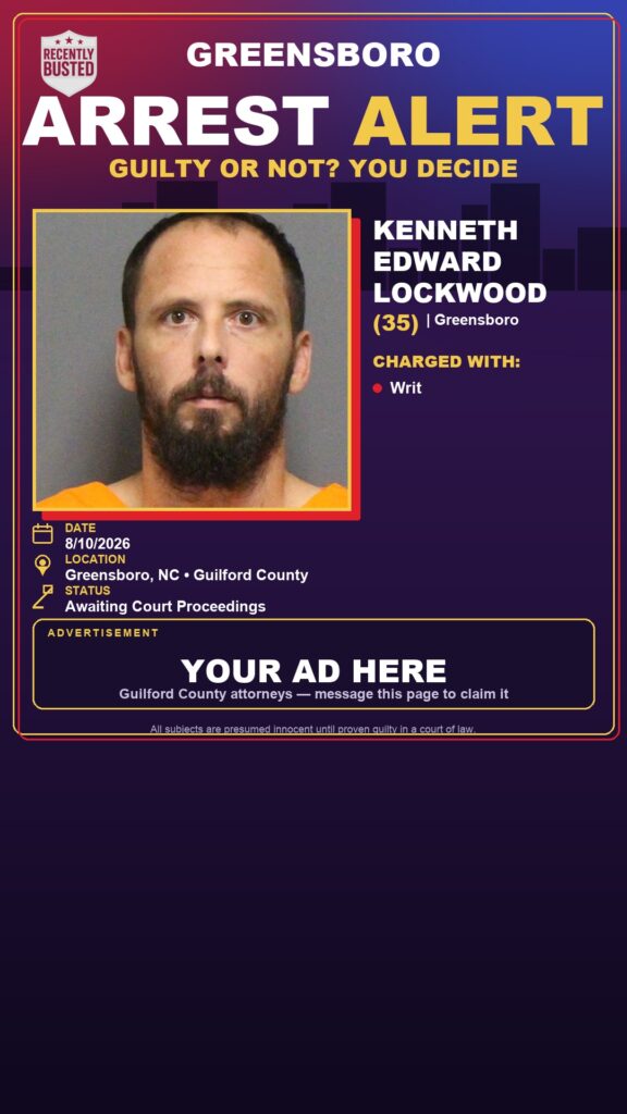 Arrest report — KENNETH EDWARD LOCKWOOD