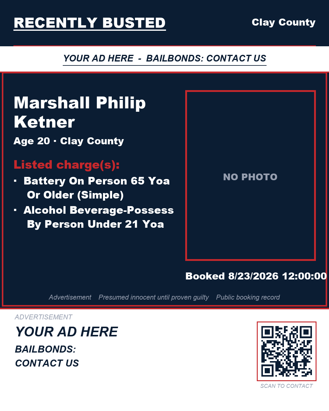 Arrest report - MARSHALL PHILIP KETNER