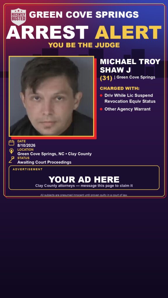 Arrest report — MICHAEL TROY SHAW J