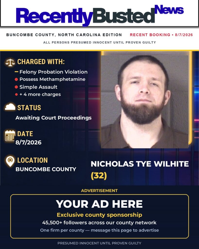Arrest report — NICHOLAS TYE WILHITE
