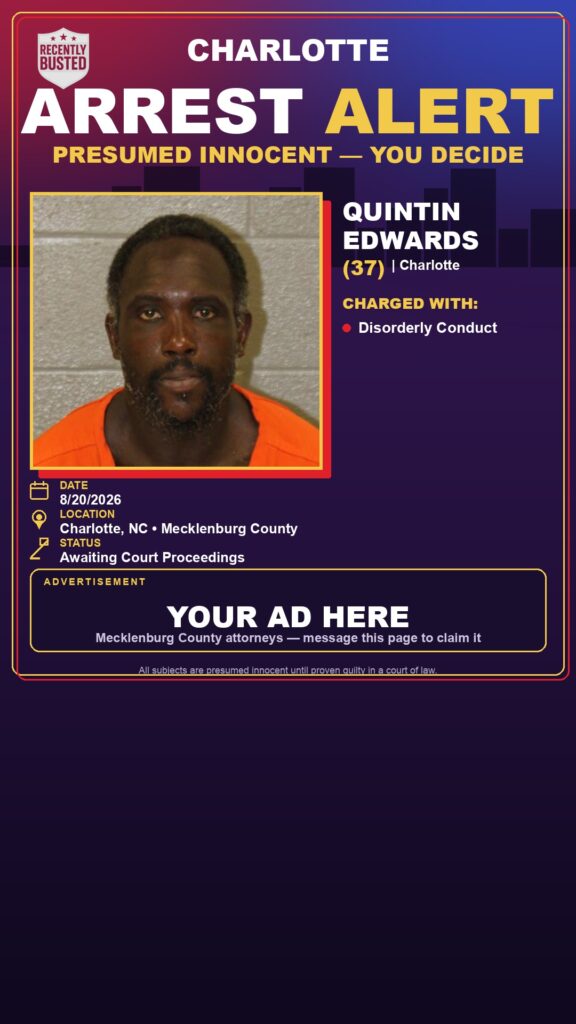Arrest report — QUINTIN EDWARDS