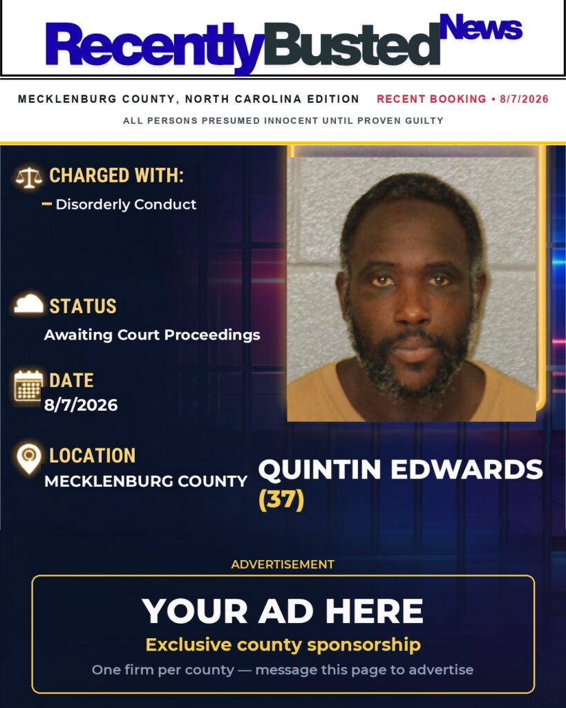 Arrest report — QUINTIN EDWARDS