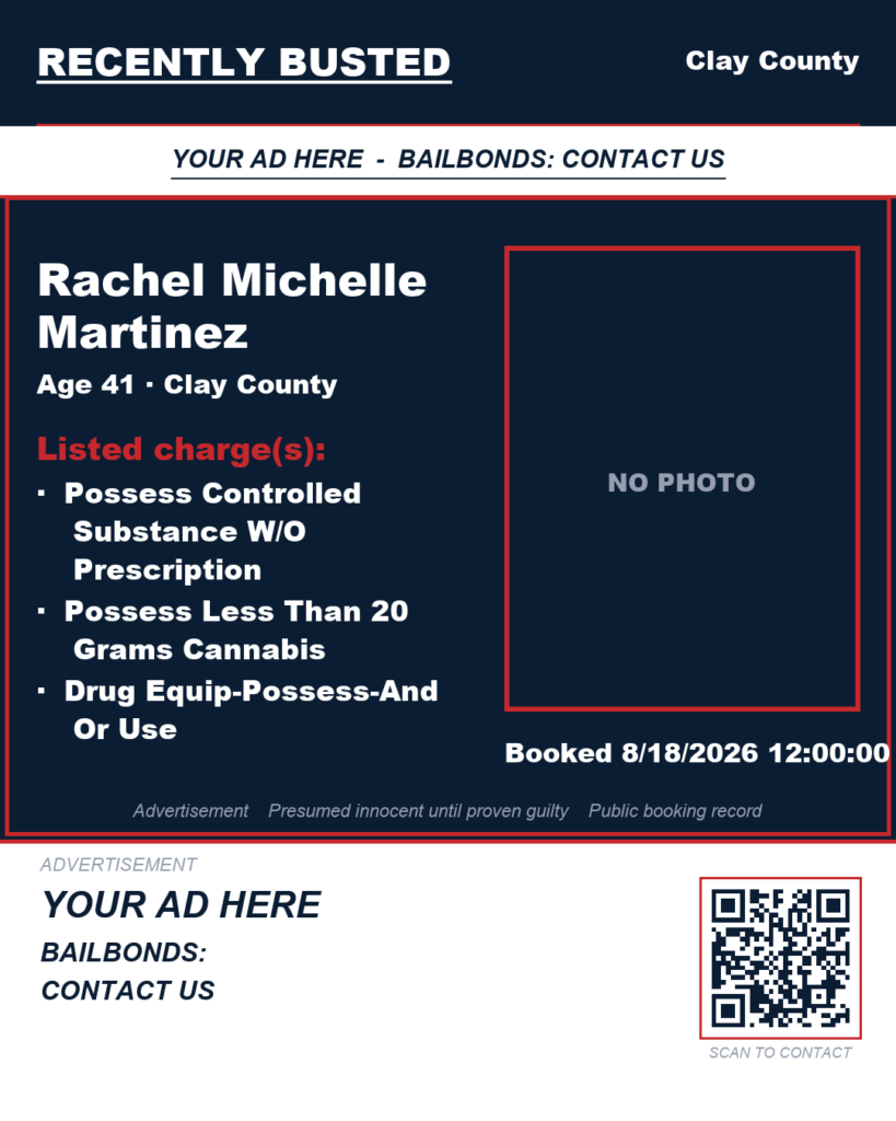 Arrest report — RACHEL MICHELLE MARTINEZ