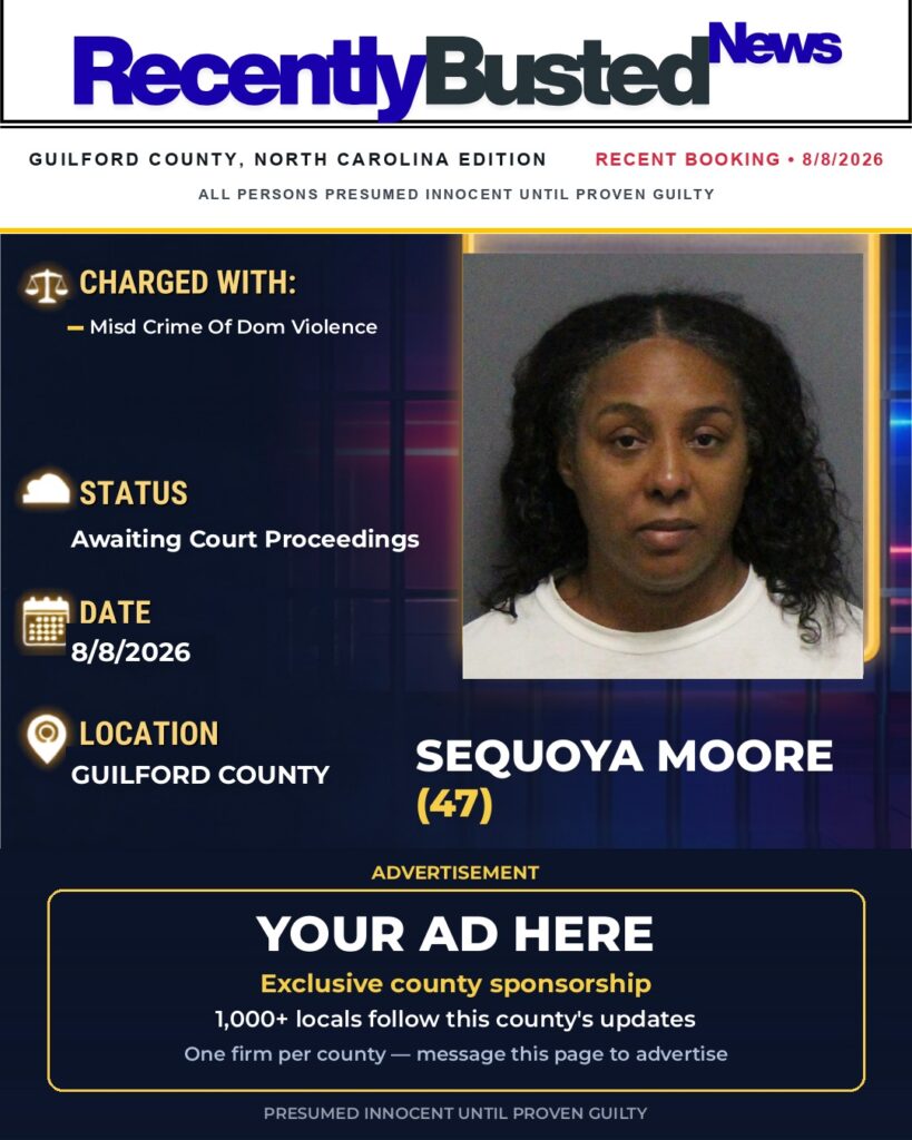 Arrest report — SEQUOYA MOORE