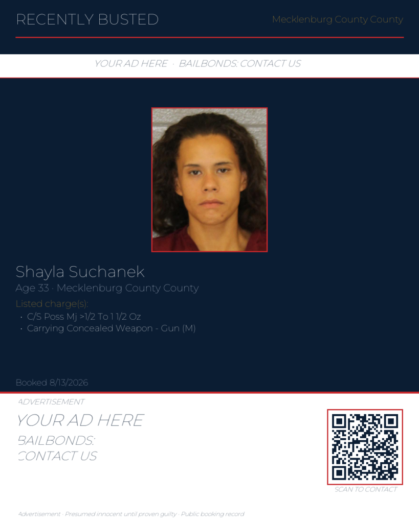 Arrest report — SHAYLA SUCHANEK