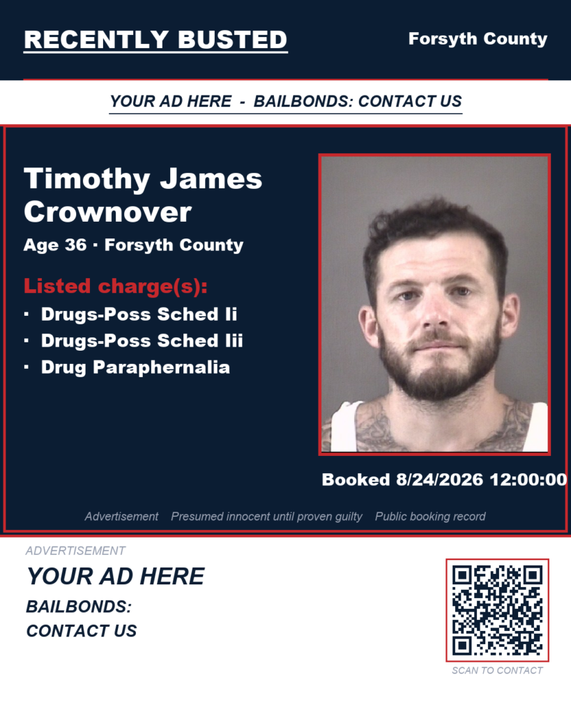 Arrest report - TIMOTHY JAMES CROWNOVER