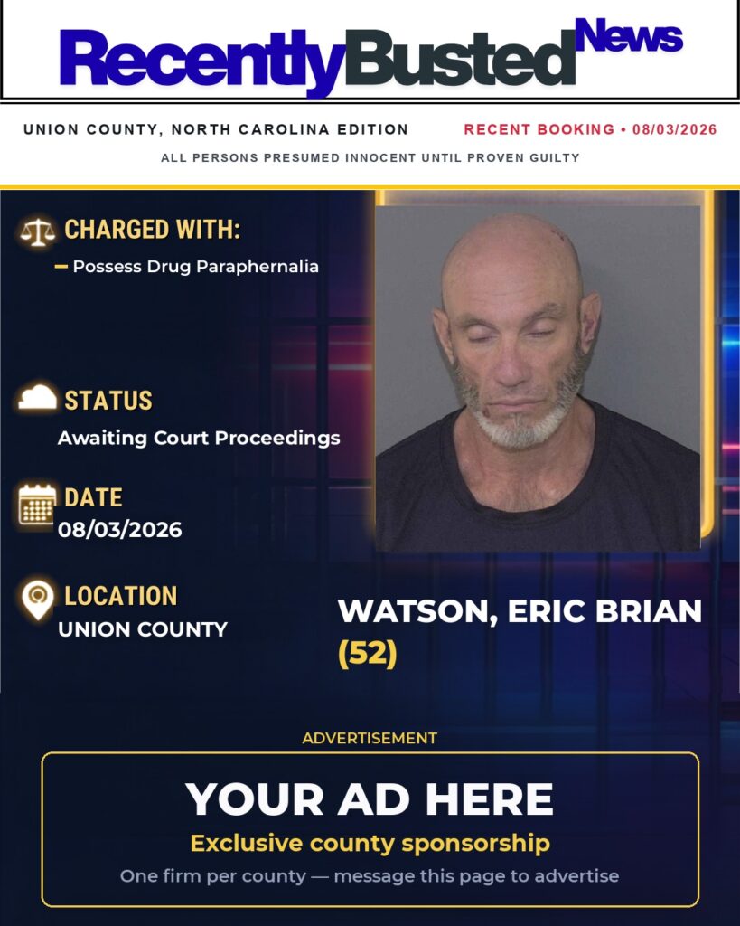 Arrest report — WATSON, ERIC BRIAN