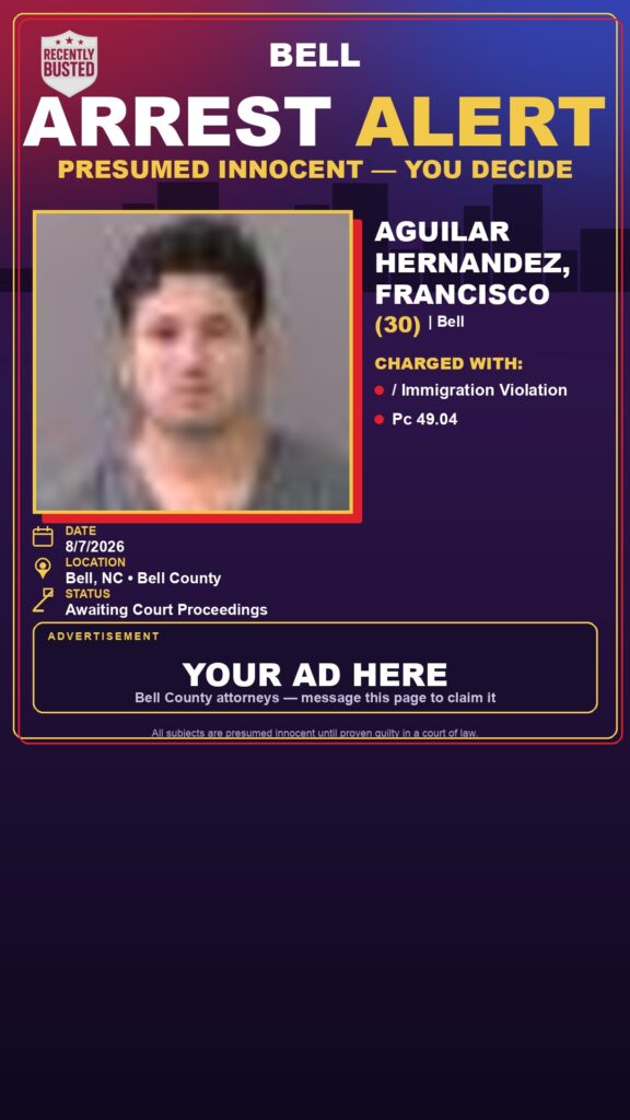Arrest report - AGUILAR HERNANDEZ, FRANCISCO