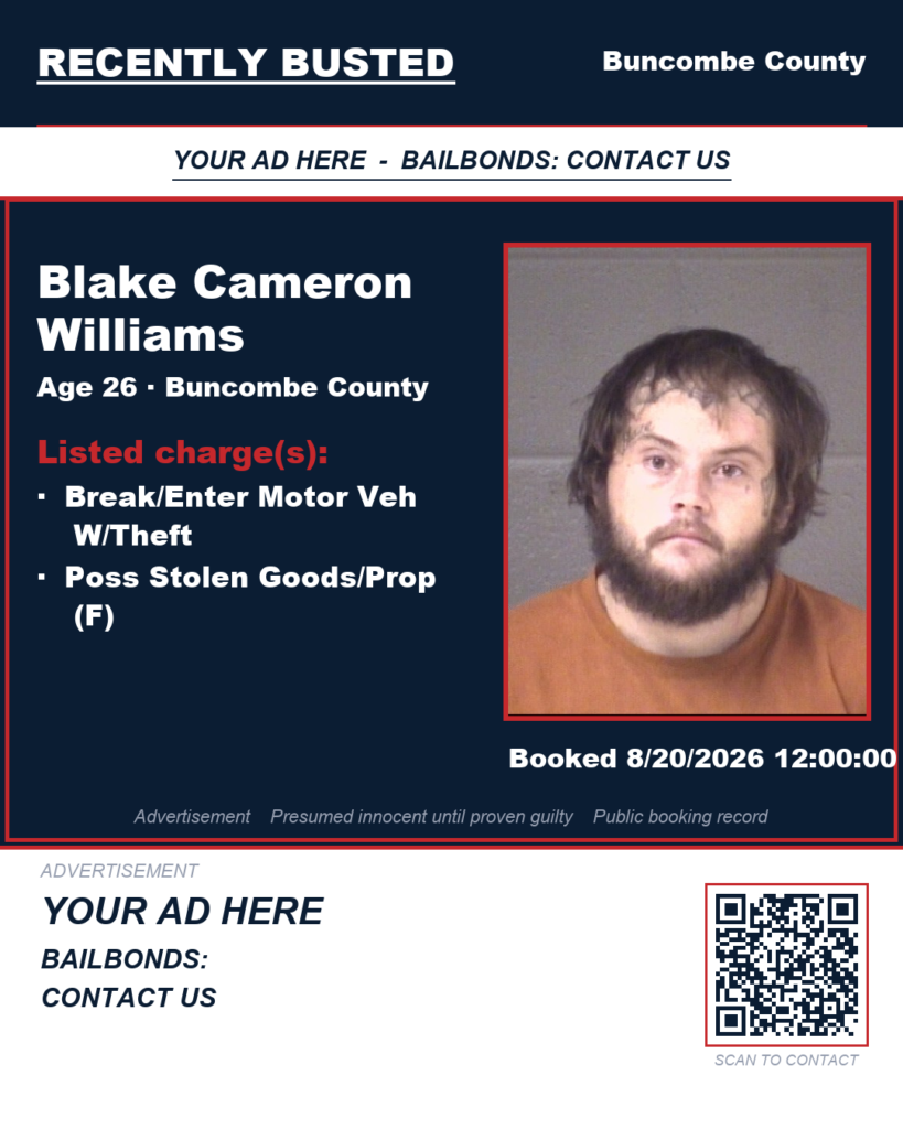 Arrest report - BLAKE CAMERON WILLIAMS