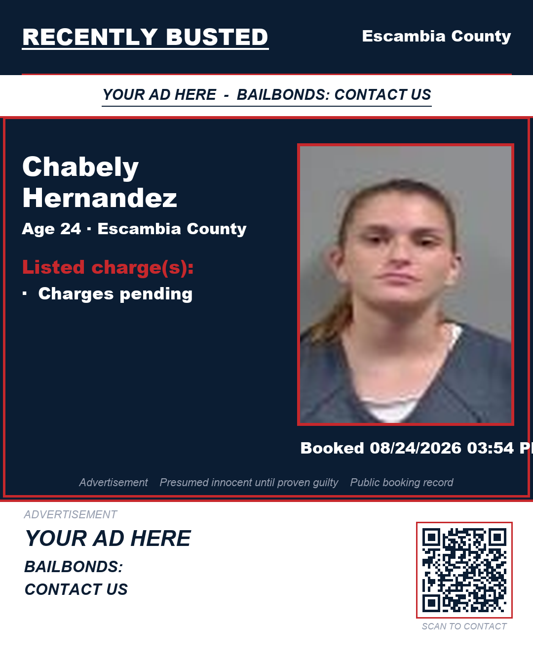 Arrest report - Chabely Hernandez