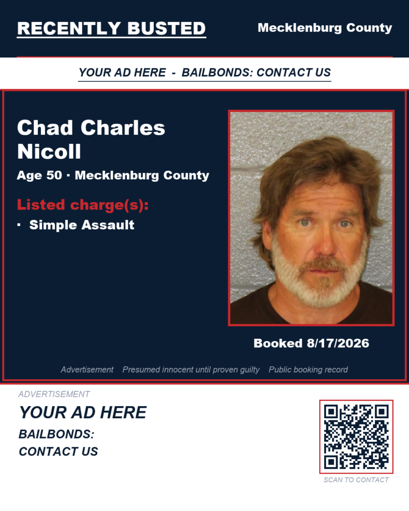 Arrest report — CHAD CHARLES NICOLL