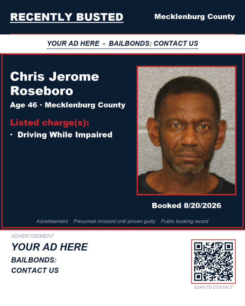 Arrest report - CHRIS JEROME ROSEBORO