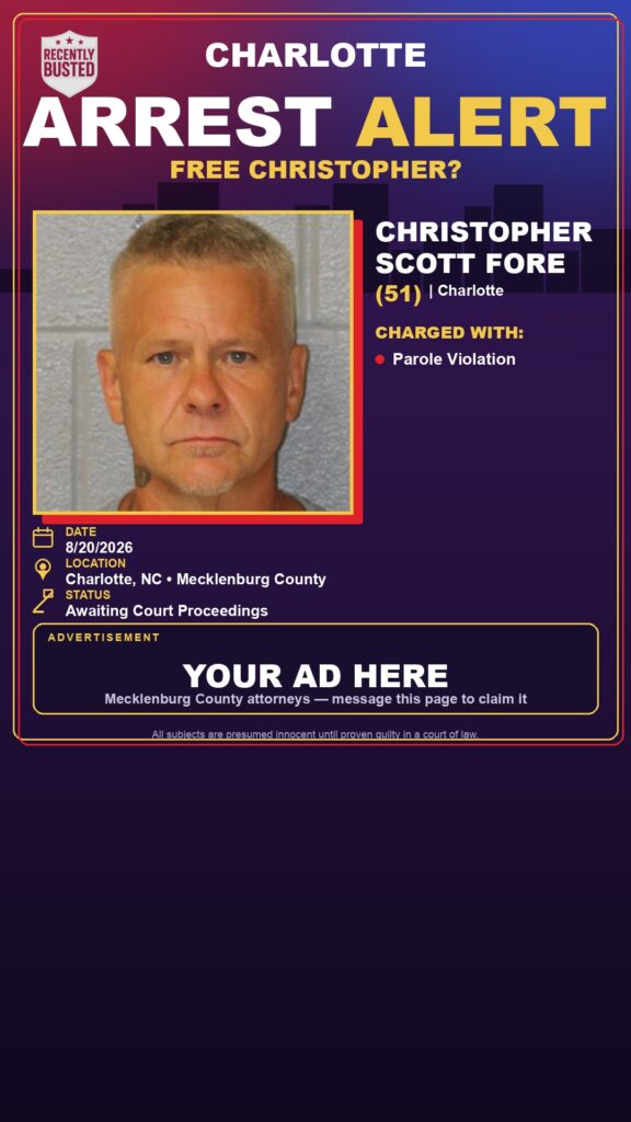 Arrest report — CHRISTOPHER SCOTT FORE