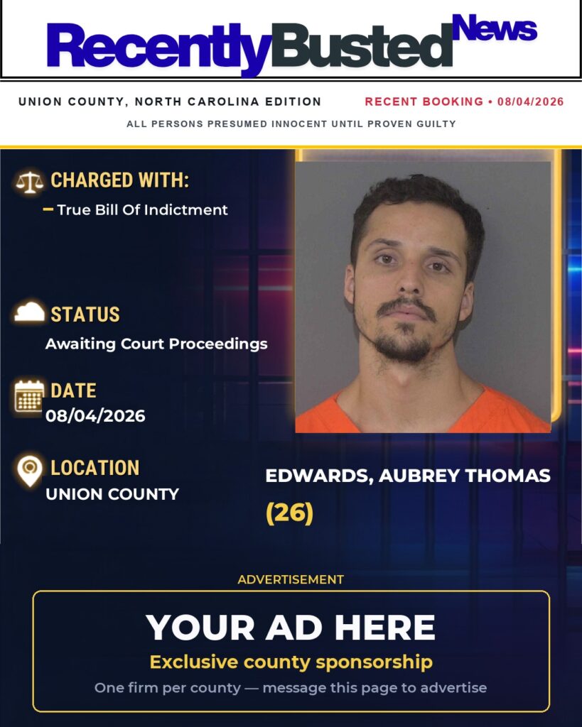 Arrest report — EDWARDS, AUBREY THOMAS