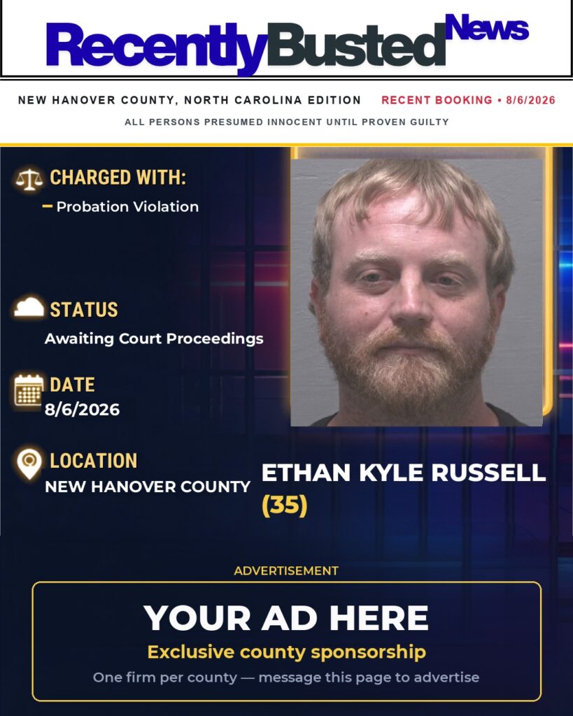 Arrest report — ETHAN KYLE RUSSELL