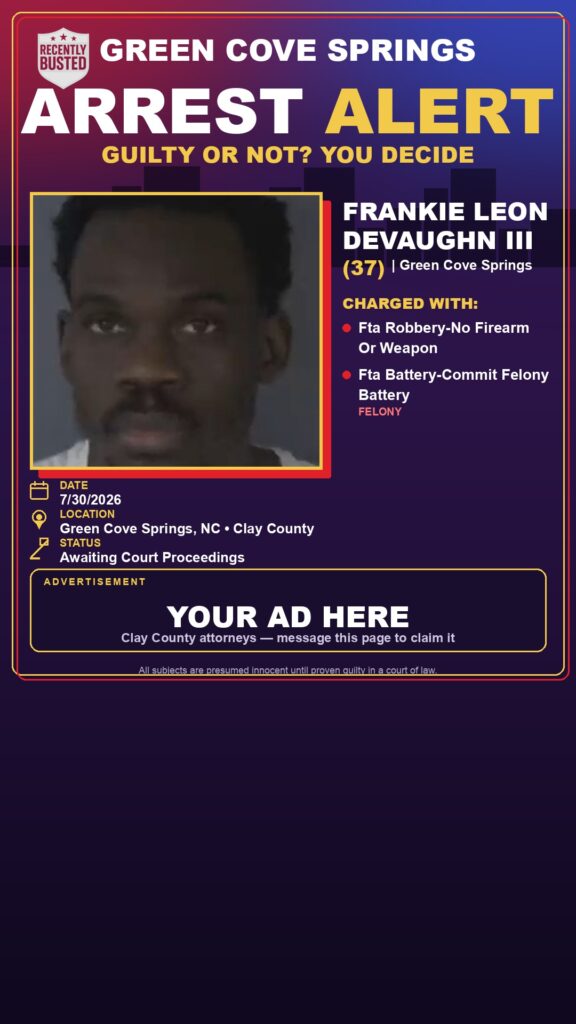 Booking photo of FRANKIE LEON DEVAUGHN III