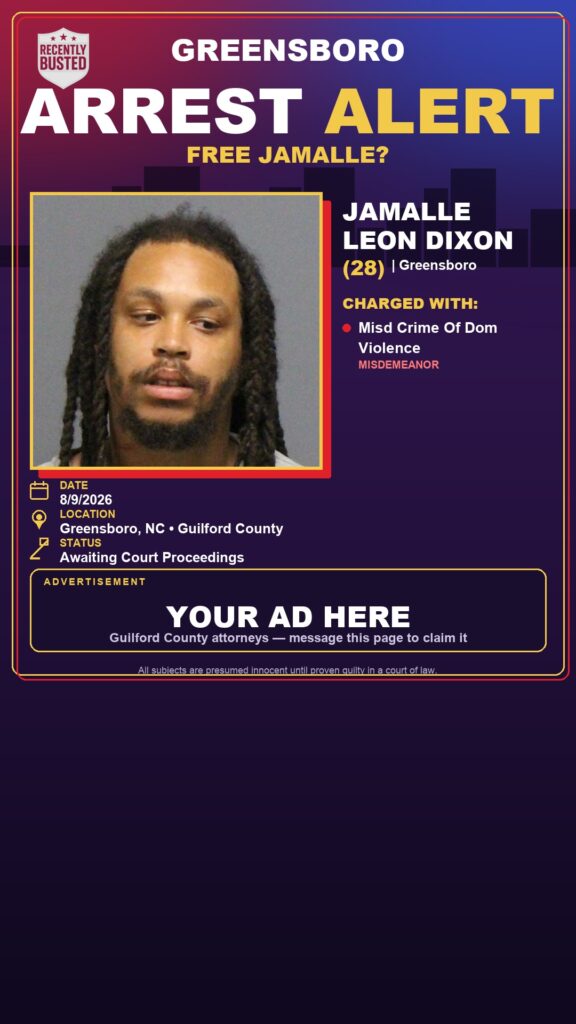 Arrest report — JAMALLE LEON DIXON