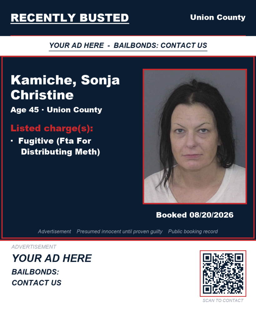 Arrest report — KAMICHE, SONJA CHRISTINE