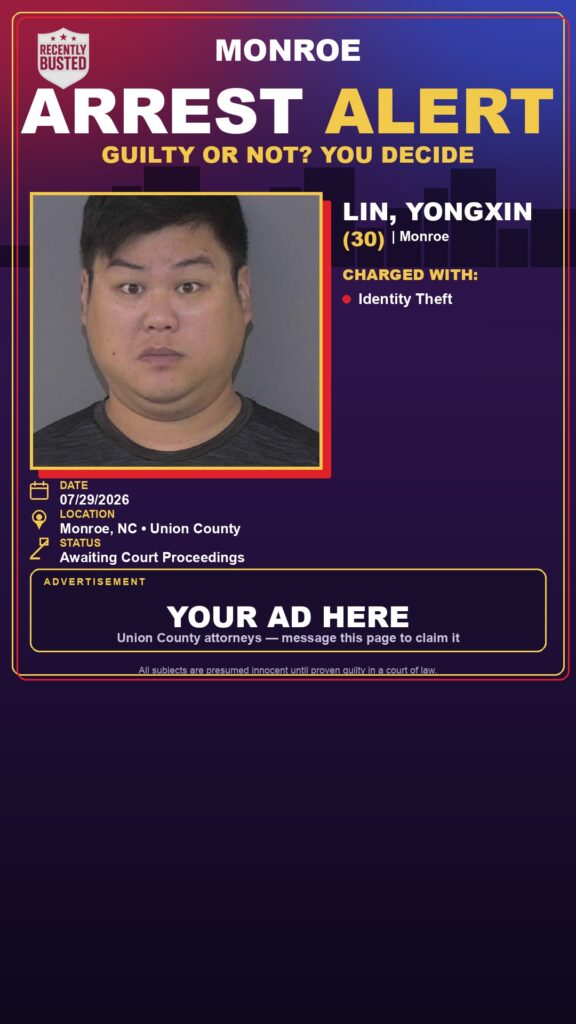 Booking photo of LIN, YONGXIN