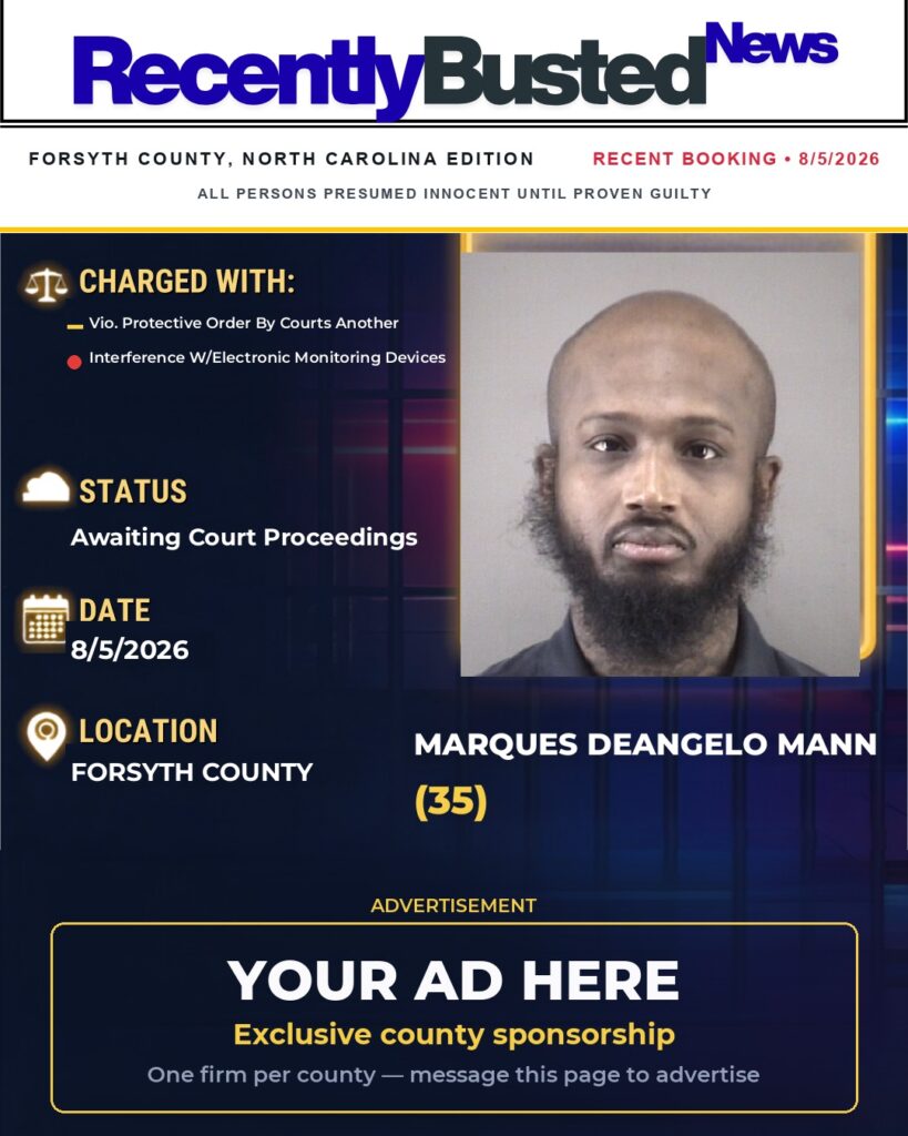 Arrest report โ MARQUES DEANGELO MANN