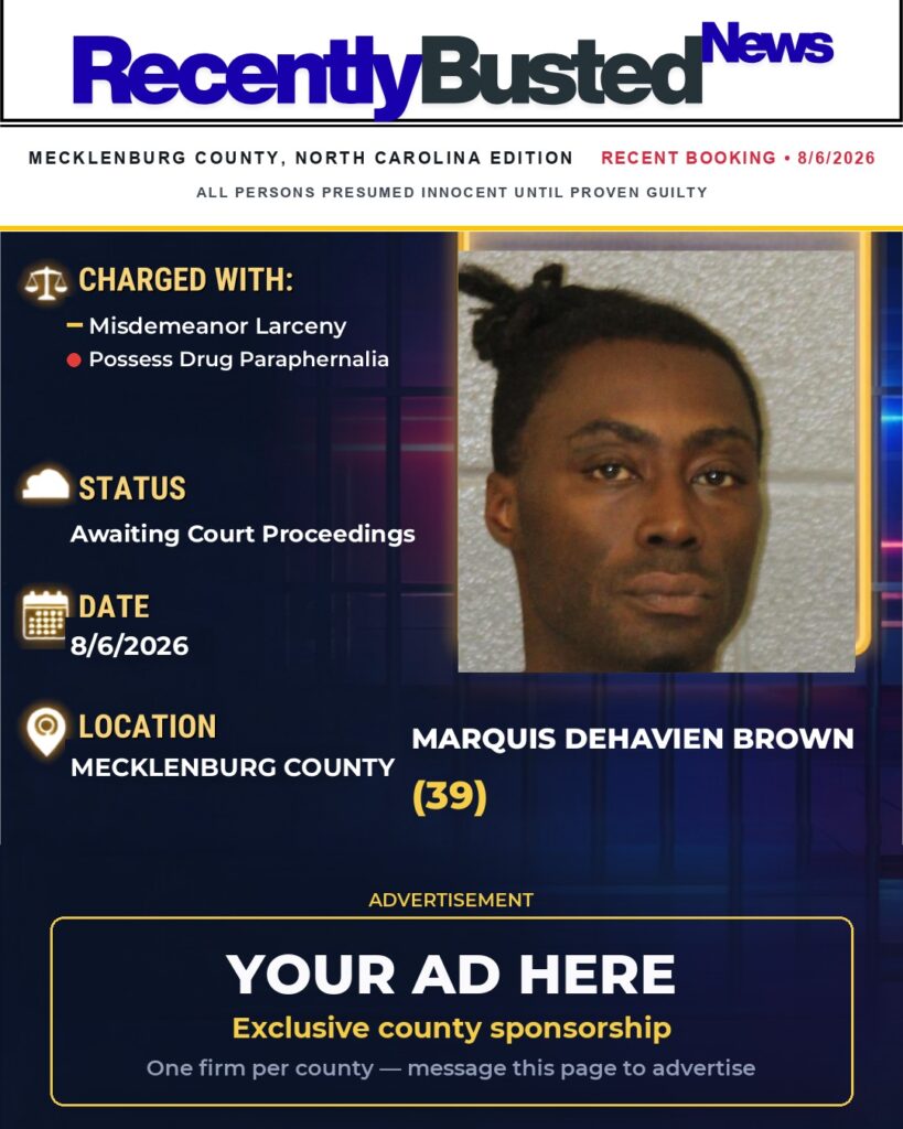 Arrest report — MARQUIS DEHAVIEN BROWN