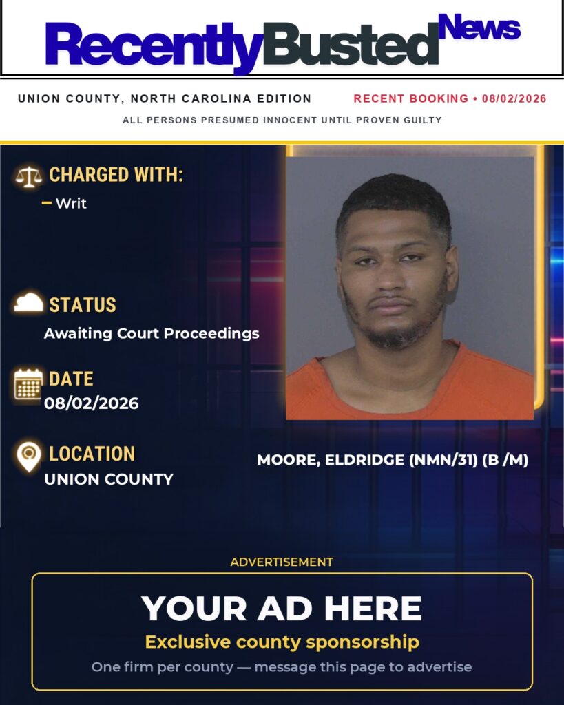 Arrest report — MOORE, ELDRIDGE (NMN/31) (B /M)