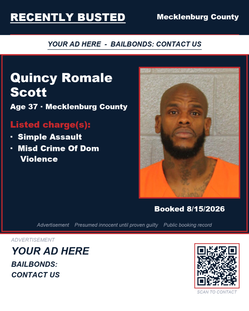 Arrest report — QUINCY ROMALE SCOTT