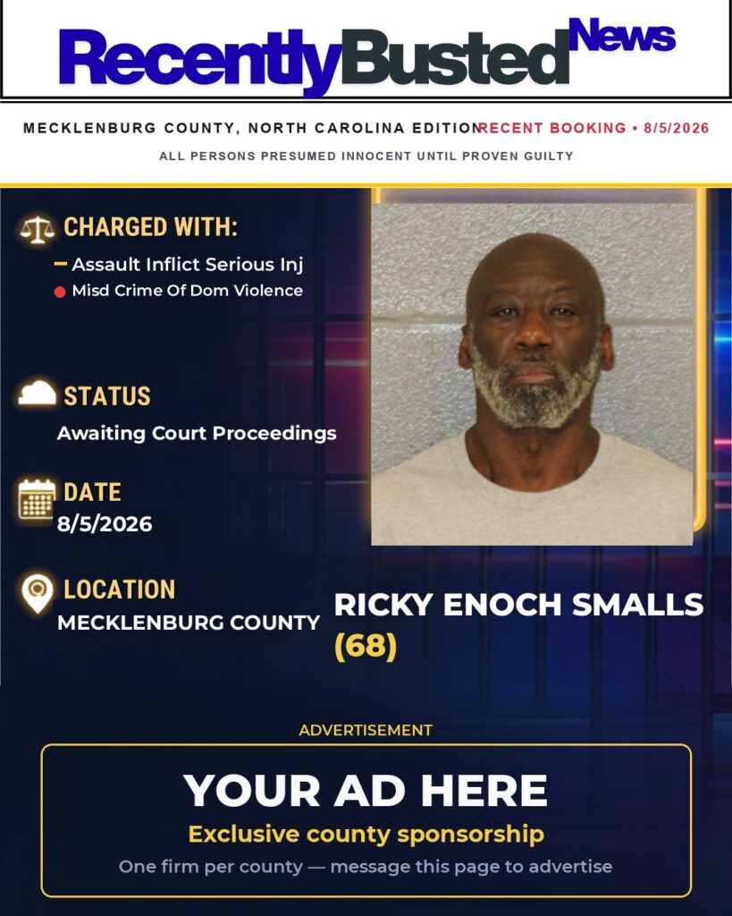 Arrest report — RICKY ENOCH SMALLS