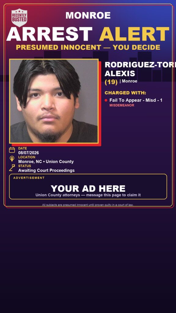 Arrest report โ RODRIGUEZ-TORBELLIN, ALEXIS