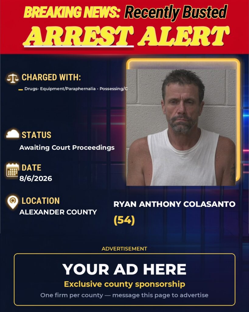 Arrest report — RYAN ANTHONY COLASANTO