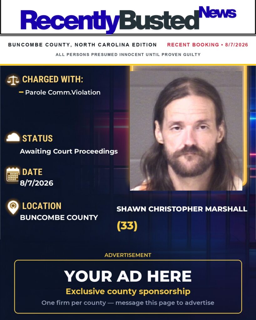 Arrest report — SHAWN CHRISTOPHER MARSHALL