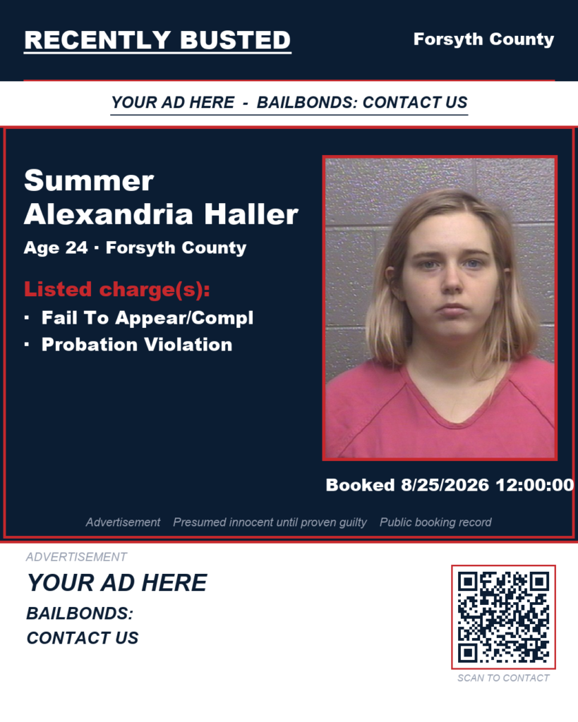 Arrest report — SUMMER ALEXANDRIA HALLER