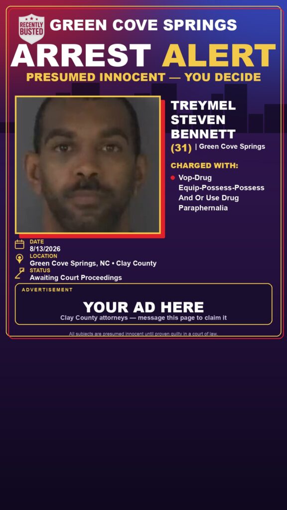 Arrest report — TREYMEL STEVEN BENNETT