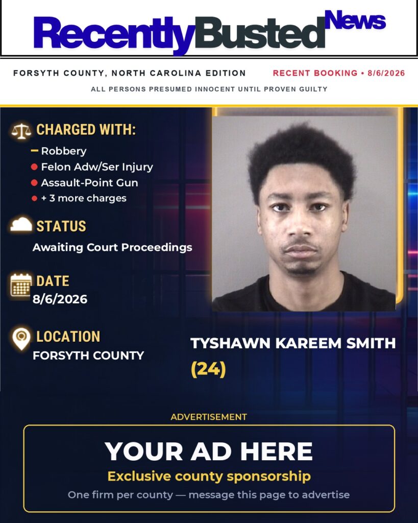 Arrest report โ TYSHAWN KAREEM SMITH