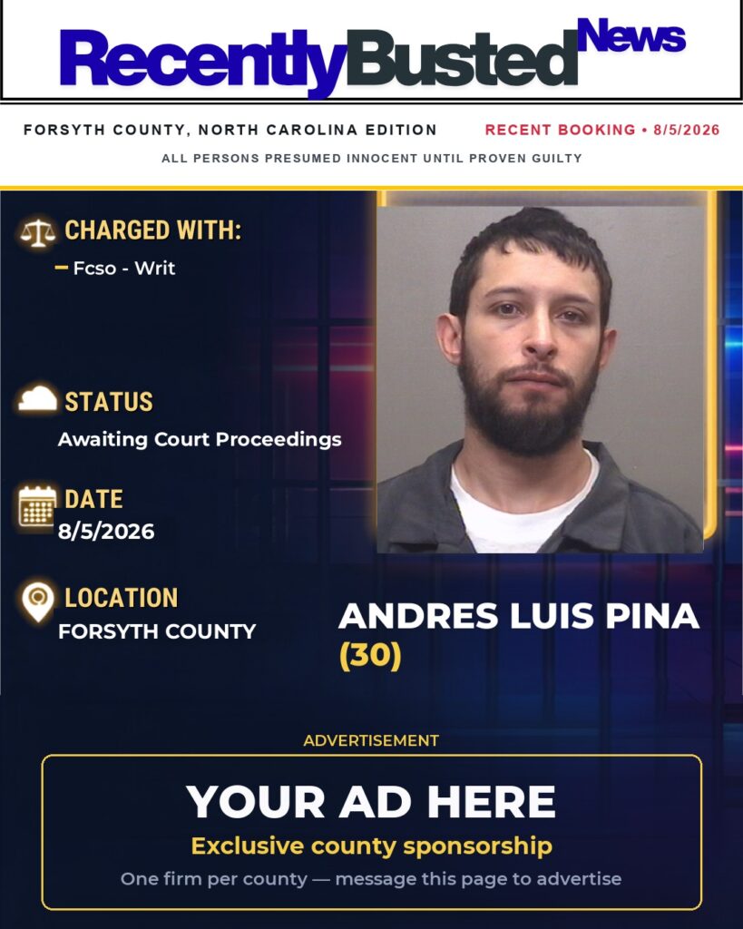 Arrest report โ ANDRES LUIS PINA