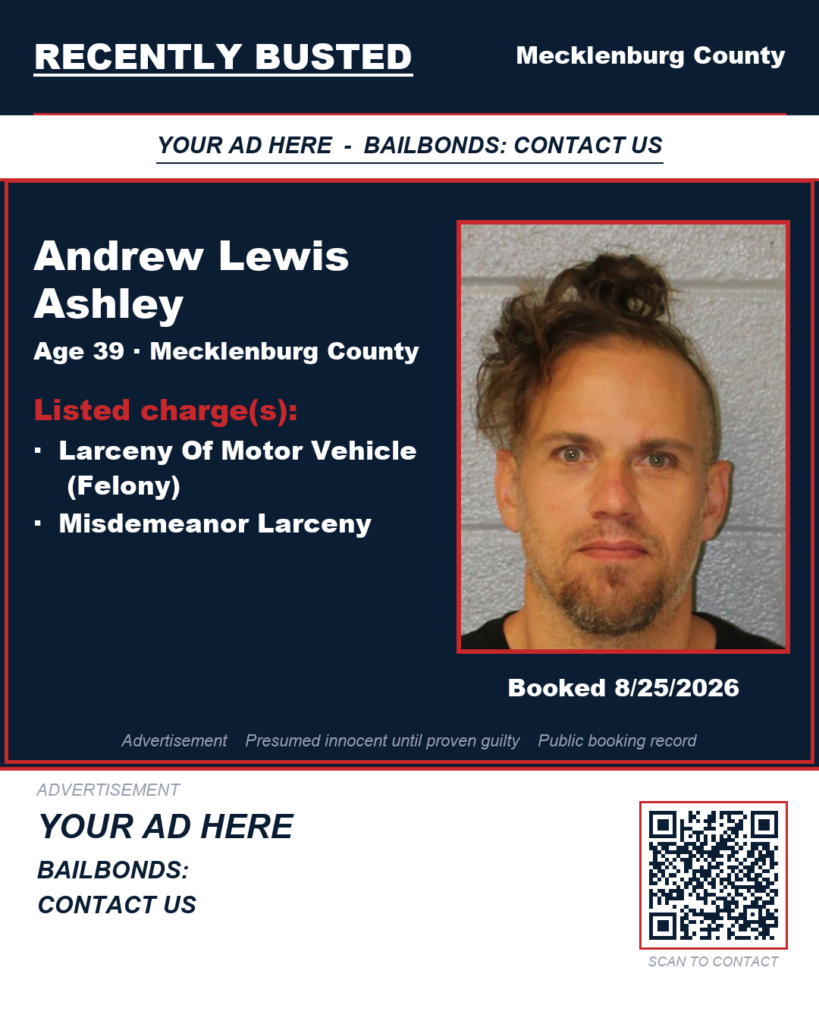 Arrest report — ANDREW LEWIS ASHLEY