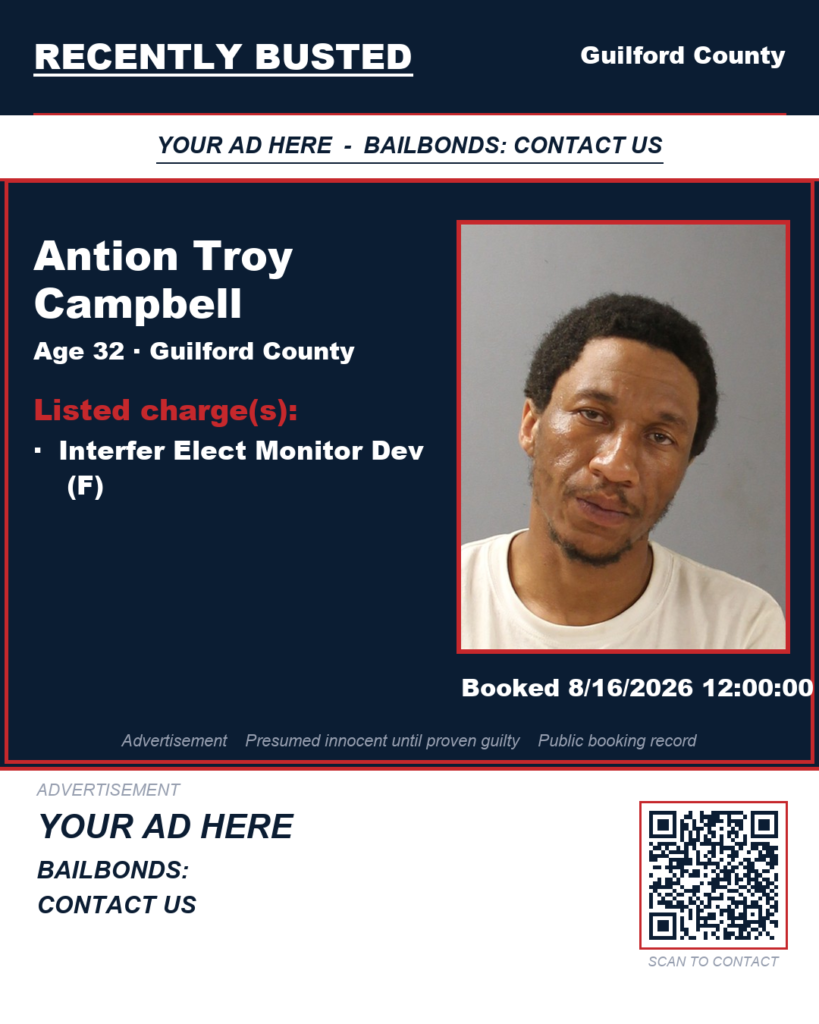 Arrest report — ANTION TROY CAMPBELL