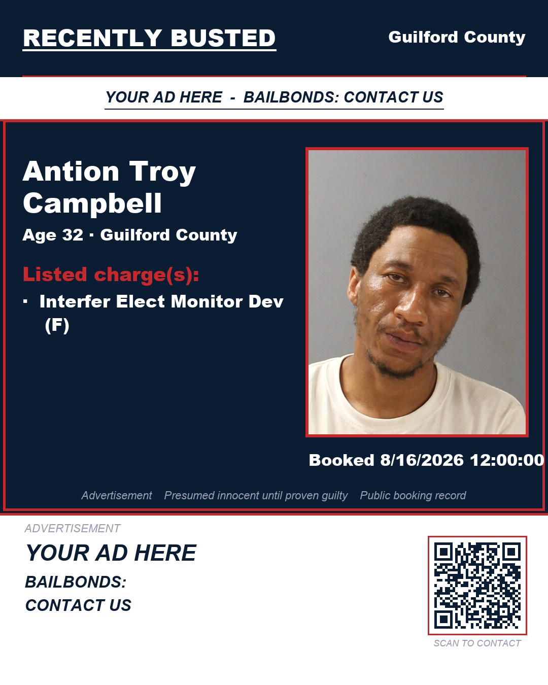 Arrest report - ANTION TROY CAMPBELL