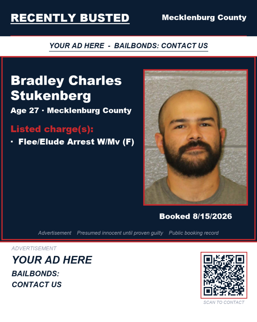 Arrest report — BRADLEY CHARLES STUKENBERG