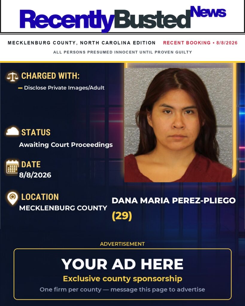 Arrest report — DANA MARIA PEREZ-PLIEGO